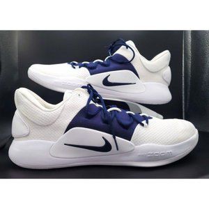 Nike Hyperdunk X Low TB Size 17.5 Basketball Shoes White Navy AT3867-105
